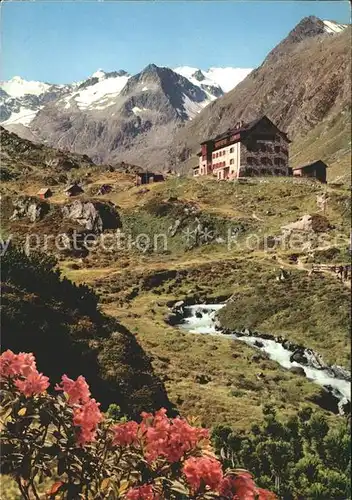 Stubaier Alpen Franz Senn Huette Alpeinerkamm Kat. Neustift im Stubaital