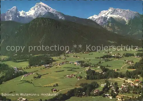 Schoenau Berchtesgaden Watzmann Hochkalter Kat. Berchtesgaden