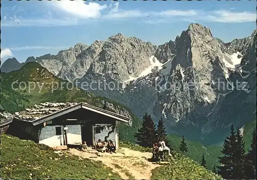 Tirol Region Hinterkaiserfelden  Alm Wildem Kaiser Kat. Innsbruck