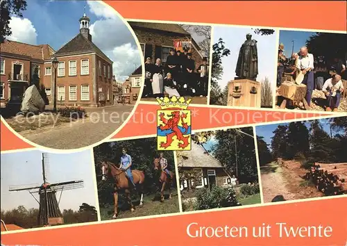 Twente Pferde Windmuehle Denkmal Kat. Twente
