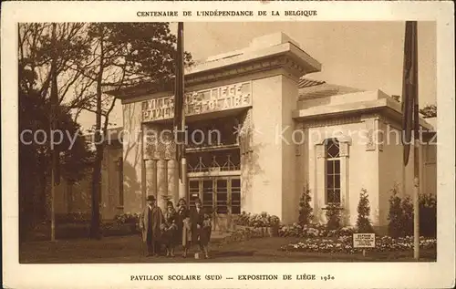 Exposition Liege 1930 Pavillon Scolaire  Kat. Luettich