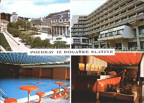 Rogaska Slatina Hotel Hallenbad Bar Kat. Slowenien