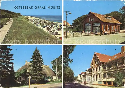 Graal-Mueritz Ostseebad Strandpartie Milchbar Seestern Prod Genossenschaft Rosa Luxemburg Str / Seeheilbad Graal-Mueritz /Bad Doberan LKR