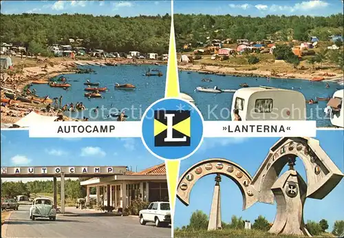 Porec Autocamp Lanterna Strandpartie Monument Kat. Kroatien