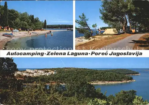 Porec Autocamping Zelena Laguna Strand  Kat. Kroatien