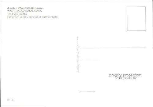 Deutsch Tschantschendorf Tobaj Gasthof Tanzcafe Guttmann