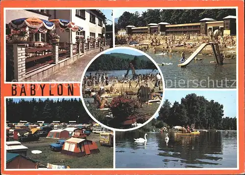 Babylon Babilon okres Domazlice Schwimmbad Weiher / Tschechische Republik /Domazlice