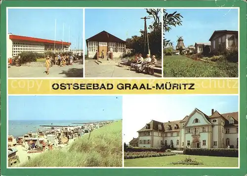 Graal-Mueritz Ostseebad Broilergaststaette Cafe Seeblick Strandperle Strand Sanatorium Richard Assmann / Seeheilbad Graal-Mueritz /Bad Doberan LKR