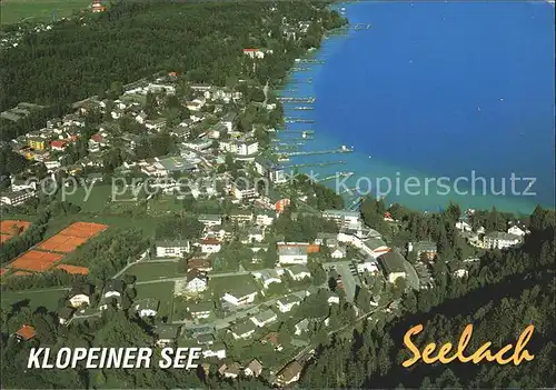 Seelach Klopeinersee Fliegeraufnahme Kat. St. Kanzian am Klopeiner See