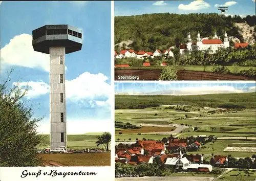 Sternberg Zimmerau Bayernturm Aussichtsturm am Buechelberg Kirche