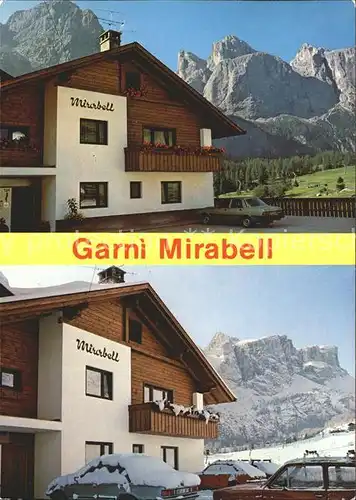 Colfosco Hotel Garni Mirabell Dolomiten Kat. Corvara Bolzano