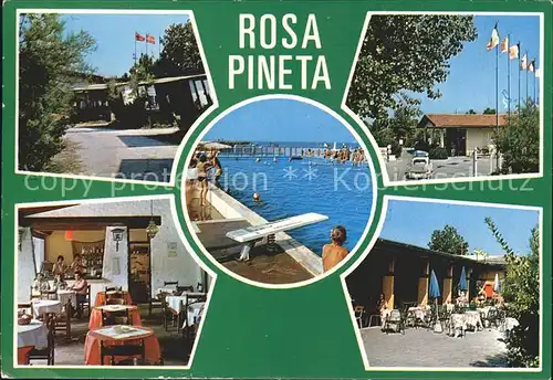 Rosolina Mare Villaggio Turistico Rosa Pineta Schwimmbad Restaurant Kat. Rosolina
