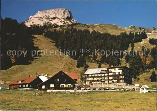 Hirschegg Kleinwalsertal Vorarlberg Berggasthof Auenhuette Schigebiet Wandergebiet Kat. Mittelberg