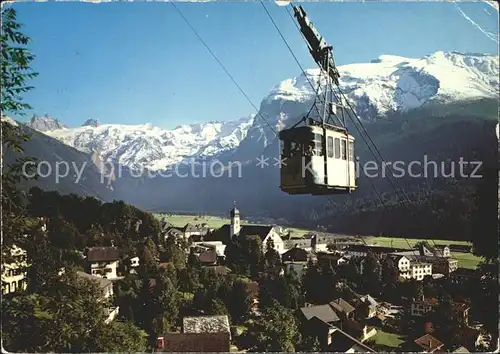 Engelberg OW Kurort Luftseilbahn Brunni Spannoerter Titlis Alpenpanorama Kat. Engelberg