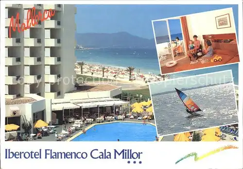 Cala Millor Mallorca Iberotel Flamenco Hotelanlage Swimming Pool Windsurfen Kat. Islas Baleares Spanien