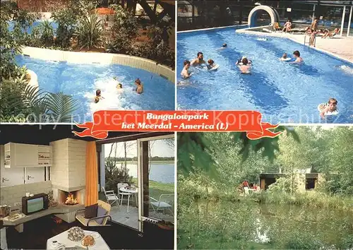 America Niederlande Bungalowpark Het Meerdal Swimming Pool Kat. Horst aan de Maas