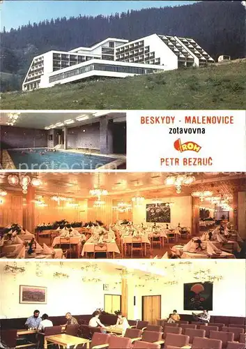 Malenovice Zotavovna ROH Petr Bezruc Hotel Restaurant Hallenbad Kat. Malenowitz
