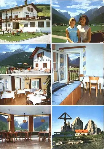 Dobbiaco Pustertal Suedtirol Pensione Villa MonicaBarRestaurant Kat. Toblach Pustertal