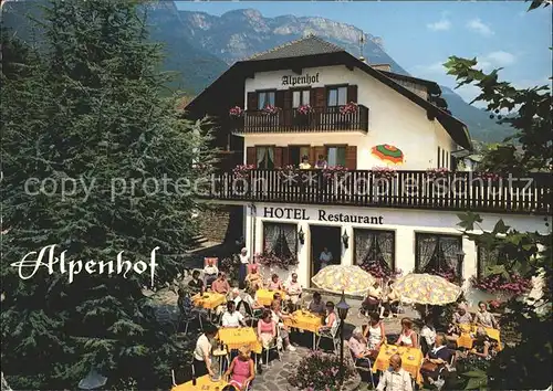 Kaltern Weinstrasse Tirol HotelRestaurant Alpenhof Kat. 