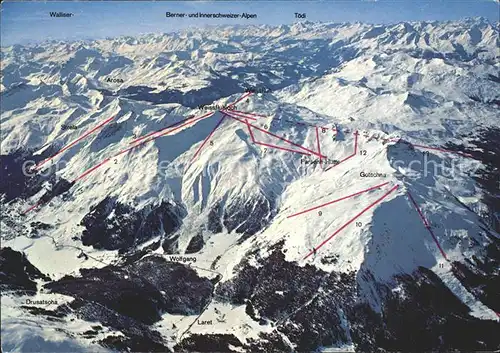 Davos Parsenn GR Skigebiet Skizirkus / Davos /Bz. Praettigau-Davos
