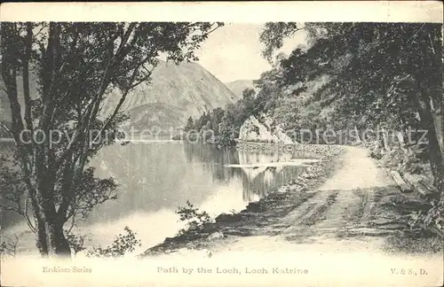 Loch Katrine Path by the Loch Erskines Series Kat. Stirling