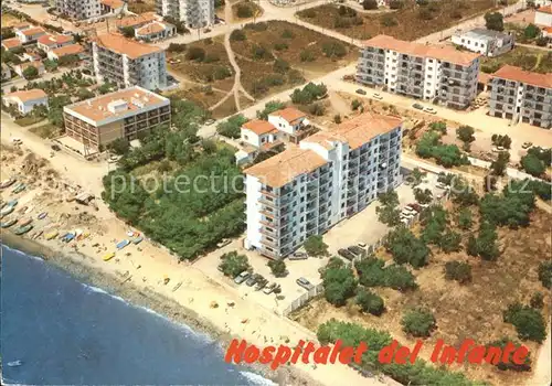 Tarragona Hospitalet del Infante Playa vista aerea Kat. Costa Dorada Spanien