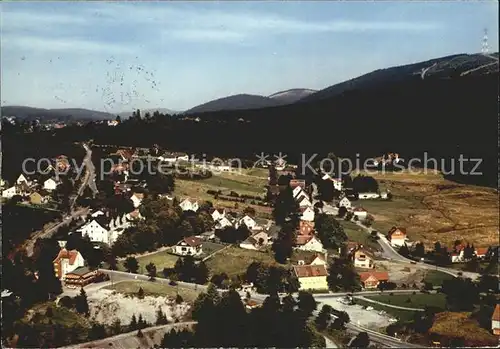 Bockswiese Hahnenklee Harz Panorama Heilklimatischer Kurort Wintersportplatz Kat. Goslar