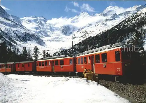 Rhaetische Bahn Bernina Express Morteratsch Bellavista Kat. Eisenbahn