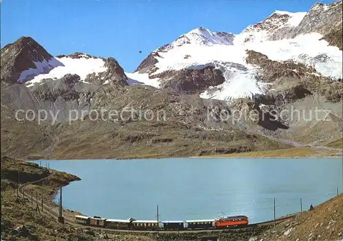 Rhaetische Bahn Lago Bianco Berninapass Kat. Eisenbahn