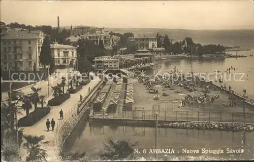 Abbazia Istrien Nuova Spiaggia Savoia / Seebad Kvarner Bucht /Primorje Gorski kotar