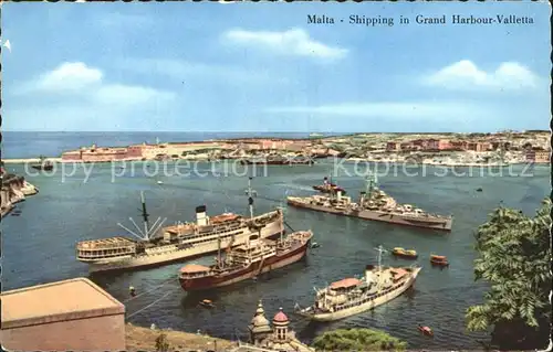 Malta Shipping in Grand Harbour Valletta Kat. Malta