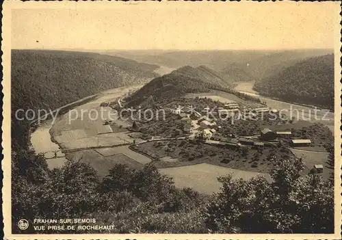 Frahan sur Semois Vue panoramique prise de Rochehaut