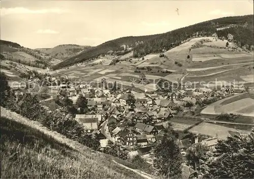 Oberneubrunn Panorama Thueringer Wald Kat. Schoenbrunn Schleusegrund