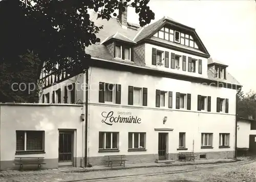 Erlebach Gaststaette Lochmuehle Kat. Hainichen Sachsen