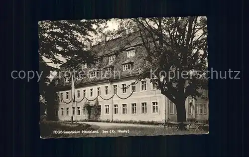 See Niesky FDGB Sanatorium Heideland Kat. Niesky