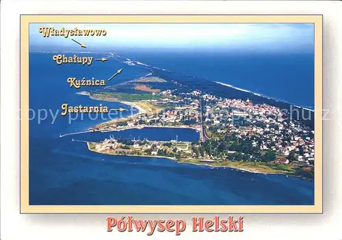 Polen Fliegeraufnahme Insel Potwysep Helski Kat. Polen