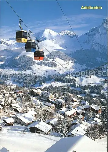 Adelboden Seilbahn Bonderspitz Schwandfeldspitz Kat. Adelboden