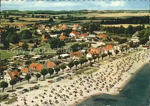 Haffkrug Ostseebad Fliegeraufnahme Strand / Scharbeutz /Ostholstein LKR