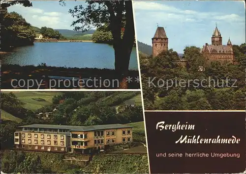 Muehlenrahmede Bergheim Erholungs und Bildungsstaette Schloss Kirche Kat. Rahmede Altena