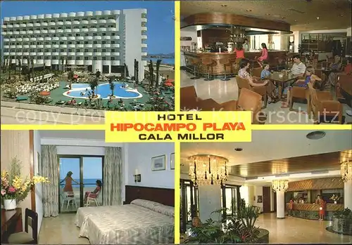 Cala Millor Mallorca Hotel Hipocampo Playa Swimmingpool Zimmer Gastraum Empfang Kat. Islas Baleares Spanien