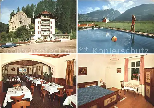 Vipiteno Albergo Thumburgerhof Gastraum Zimmer Swimmingpool Kat. Sterzing