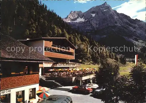 Eng Karwendel Alpengasthof und Cafe Eng mit Spitzkar Kat. Schwaz