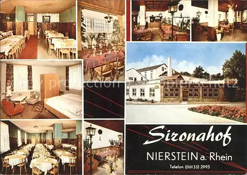 Nierstein Rhein Motel Sironahof Gastraeume Zimmer Speisesaal / Nierstein /Mainz-Bingen LKR