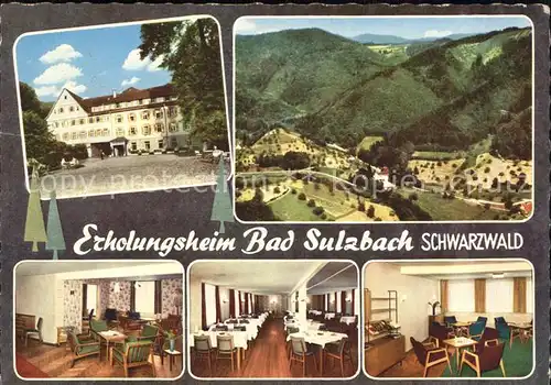 Bad Sulzbach Muentner Schumann Heim Aufenthaltsraum Speisesaal Panorama Kat. Lautenbach