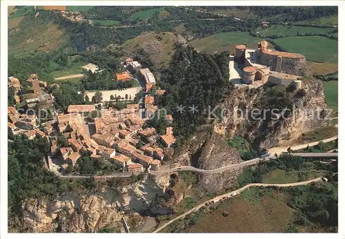 San Leo Veduta aerea del paese Fliegeraufnahme Kat. Italien