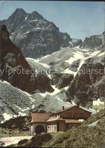 Vysoke Tatry Brncalova chata v Doline Zeleneho plesa  Kat. Slowakische Republik