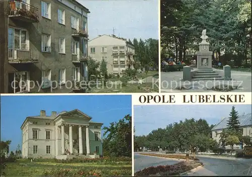 Opole Lubelskie Siedlung Monument Tadeusza Kosciuszki Schloss Alter Markt
