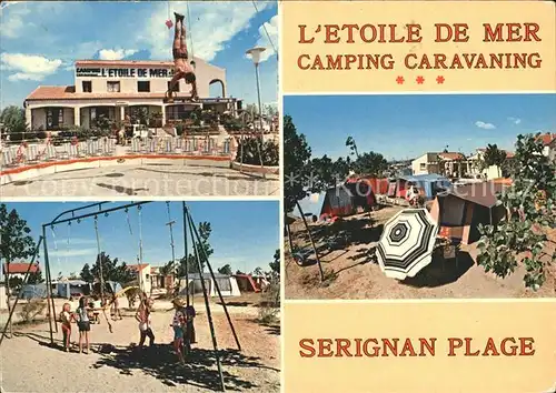 Serignan Plage Camping l Etoile de Mer Restaurant Spielplatz Kat. Serignan