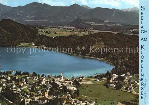 Seelach Klopeinersee Fliegeraufnahme Kat. St. Kanzian am Klopeiner See