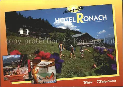 Koenigsleiten Alpengasthof Hotel Ronach Kat. Wald im Pinzgau